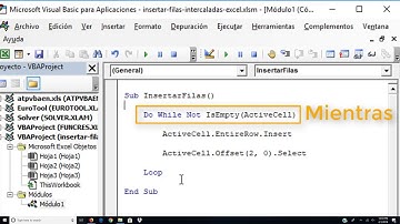 ❄️ EXCEL BÁSICO / Insertar filas intercaladas con macros