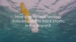 How can remote sensing data be used to track plastic in the ocean