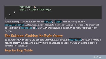 Mastering Search Queries in Elasticsearch: A Guide to Querying Nested Objects