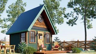 4 x 4m (13ft x 13ft) DREAM Tiny House | Perfect Ideas for Off  Gid Living