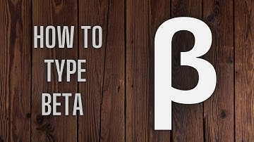 how to type beta on MS Word (β)