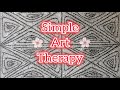 Simple Art Therapy Tutorial|Step-by-Step Doodle for Relaxation|Stress Relief Through Art💆#doodleart