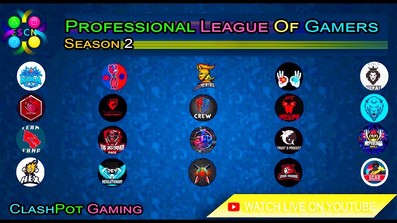 PROFESSIONAL LEAGUE OF GAMERS SEASON 2 (PLGS2) 2019 in PUBG MOBILE LIVE - ClashPot Sep 14