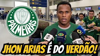 Bomba John Arias Desembarca No Aeroporto E Chega Voando Para Ser O Novo Reforço Do Verdão
