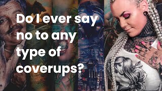 ❓DO I EVER SAY NO TO ANY TYPE OF TATTOO #COVERUPS?❓⚡️Tattoo Artist Electric Linda⚡️#Tattoo #Q&A❓