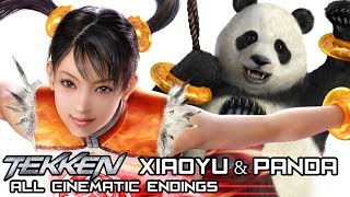 LING XIAOYU & PANDA - All Cinematic Endings in TEKKEN Series (1997-2017)