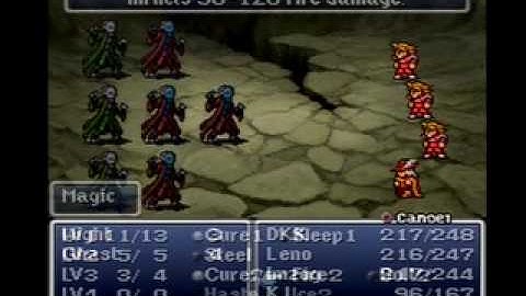 FF1 speedrun - segment 11 (FUN WITH LICH!)