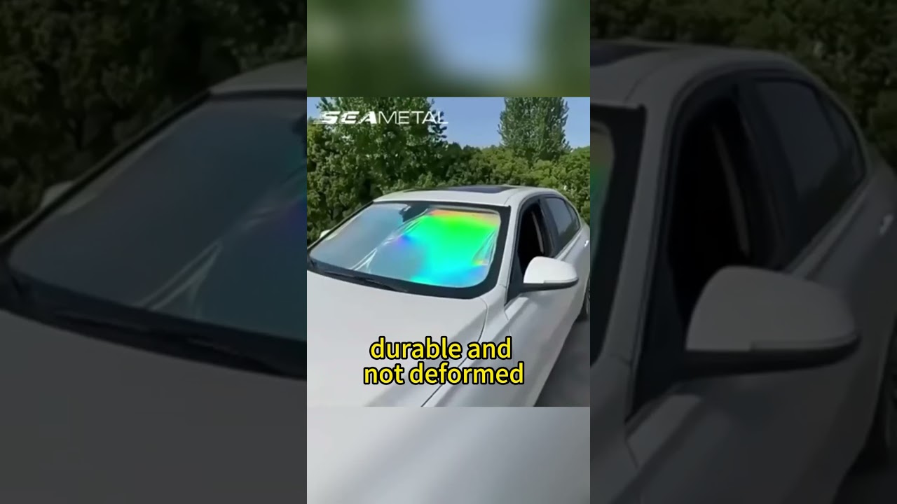 Car Sun Shade Windscreen Laser Sunshade Cover Foldable Sun Protection Heat Insulation Visor Cover