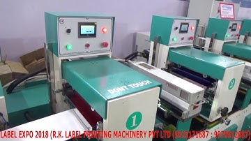 intermittent Flexo printing machine At Label Expo 2018 NOIDA