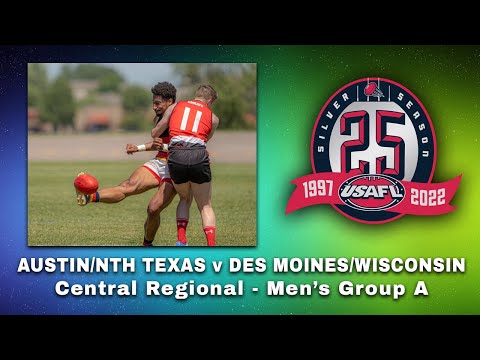 2022 USAFL Central Regionals Men's: Austin Crows v Des Moines Roosters