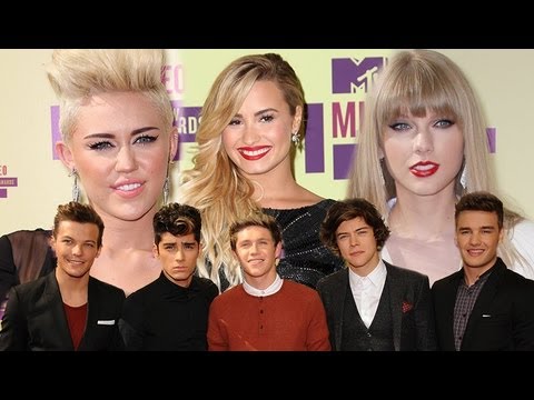 2012 Mtv Vma Style Miley Cyrus One Direction Taylor Swift Demi Lovato Youtube
