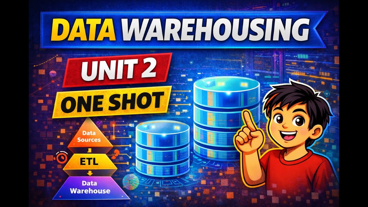Data Warehousing Unit 2 One Shot | ETL, Data Sources & Architecture | Hindi