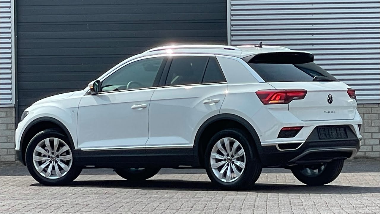 Volkswagen NEW T-roc Sport 2021 in 4K Pure White 17 inch Kulmbach Walk ...