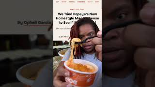 Popeyes New homestyle Mac & cheese | taste test