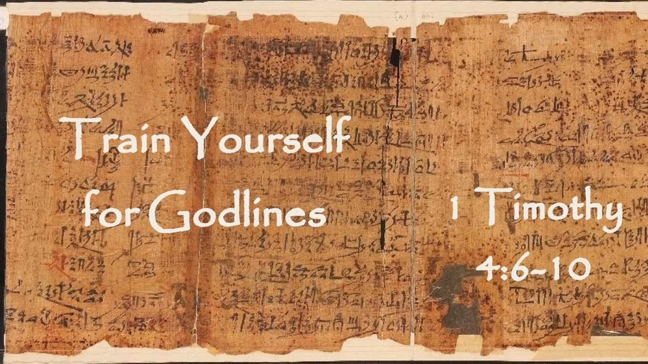 Train Yourself for Godliness - YouTube