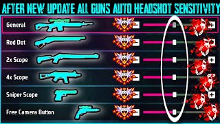 Free Fire Auto Headshot Sensitivity Settings ✨| All Guns Headshot Sensitivity 🎯|