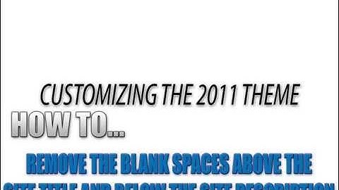 WordPress Hack -  How To Remove Blank Space In White Area