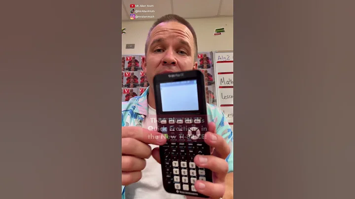 How to type a fraction fast on your TI-84 Plus CE