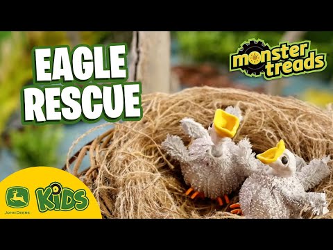 Dee Dee and Milo Save An Eagle's Nest 🦅 Ep. 2 - John Deere Monster Treads | John Deere Kids