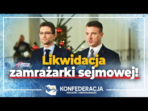 Konfederacja prezentuje poprawkę o likwidacji zamrażarki sejmowej!