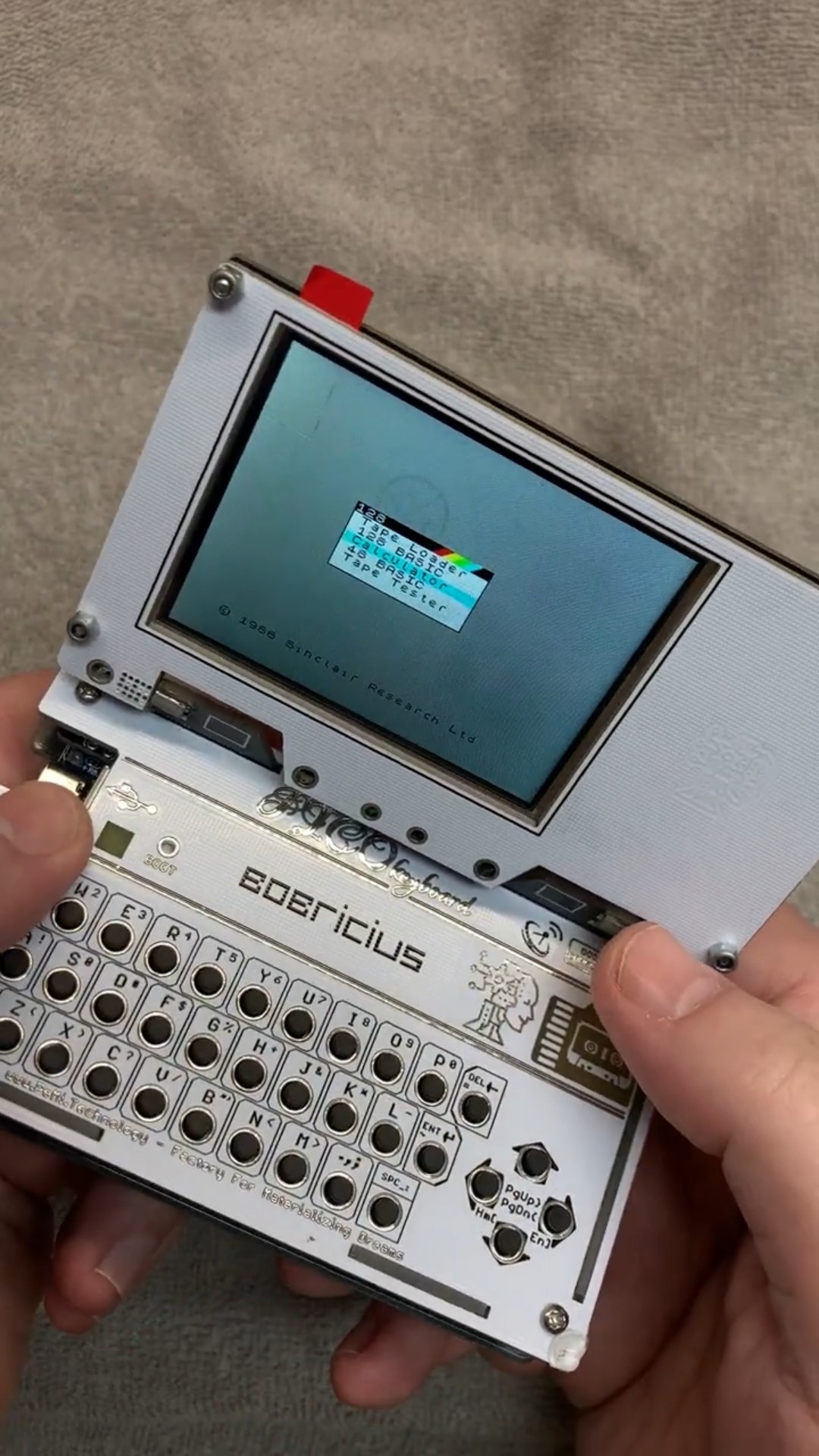PICOmputer FLIP - pocket retro ZX Spectrum computer - YouTube