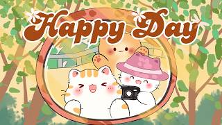 Happy Day Lofi 🖼️🌼2 Hr Songs 🌟🌱 Stream cafe ✨cute & relaxing music ☀️ Make Your Day Better