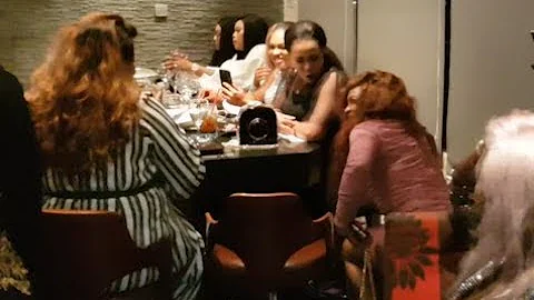 So Humble Of Actress Funmi Awelewa As She Knelt Down To Greet Faithia Balogun &Other At bola's Party