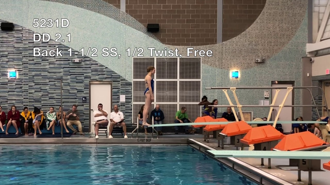 2018, Oct 26 - NYState Section 5 Diving - Alice Diakova 1m