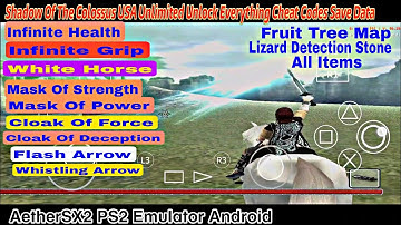 Shadow of the Colossus Ultimate Cheats Codes ||Unlock Everything aethersx2 emulator With Gameplay