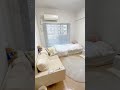 【ルームツアー】1R8畳 小さなお部屋を広く見せる工夫|初めての一人暮らし|ホワイトベース・韓国インテリア・大阪|Room tour #shorts