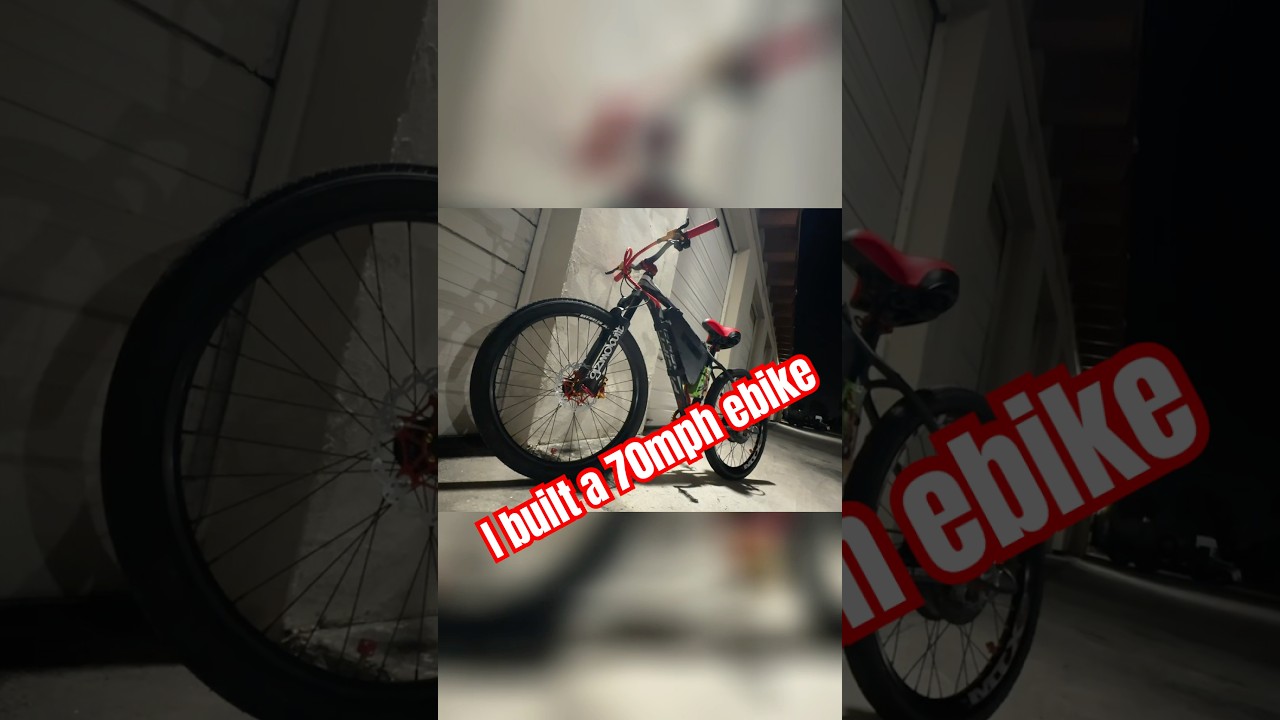 I built a custom 70mph Ebike from scratch 
