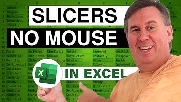 Excel - Master Excel Slicing Skills: Mouse-Free Selection - Episode 2231