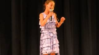 Olivia - 6-11-2014 Talent Show singing "Carry On" Disneynature video