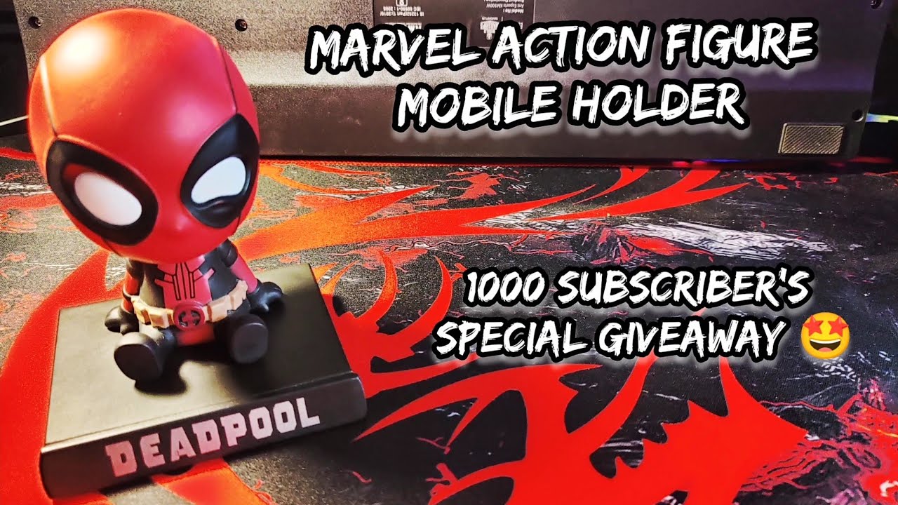 Marvel Action Figure Mobile Holder | Deadpool Mobile Holder | Marvel Bobblehead figures