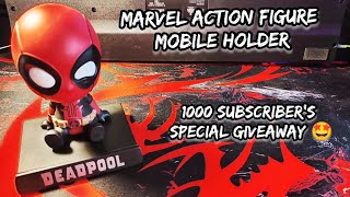 Marvel Action Figure Mobile Holder | Deadpool Mobile Holder | Marvel Bobblehead figures