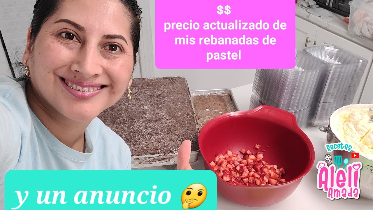 Por primera vez te doy el precio de mis rebanadas de pastel |actualizado 2025