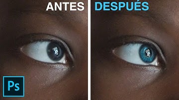 Cambiar Color de Ojos en Photoshop ¡Incluso desde Negros!