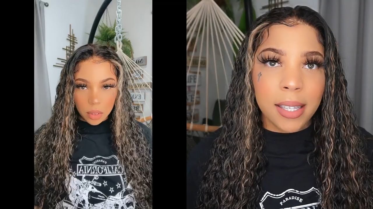 MUST HAVE THIS HIGHLIGHT BALAYAGE CURLY WIG | MEGALOOK HAIR