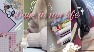 DAYS IN MY LIFE!🌷🎀| studying, art school, cleaning