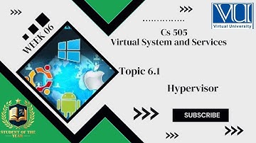 Cs505short lecture| Cs505 week 06 Topic 6.1|Hypervisor | Cs505 Midterm lectures