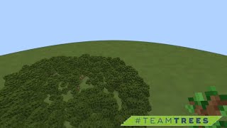 Planting 1000+ trees in minecraft! #TeamTrees