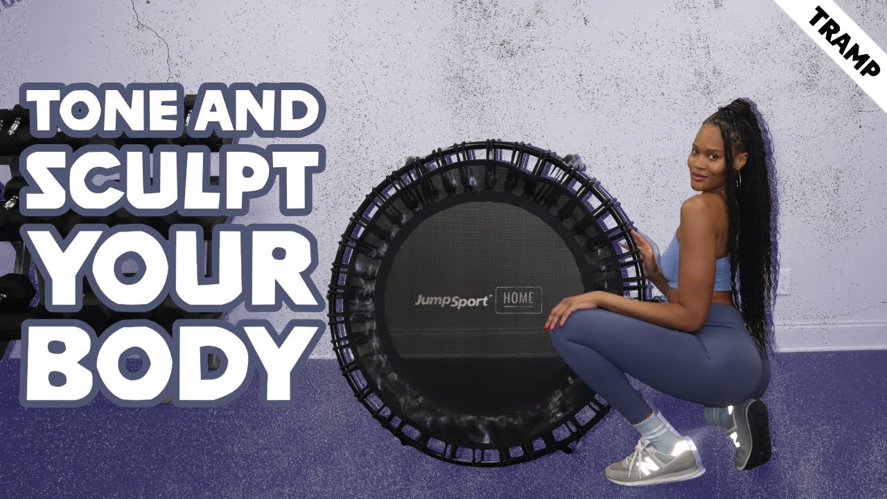 Tone Your Lower Body with this Booty & Leg Focused Trampoline Workout! #toneyourbody #womenfitness