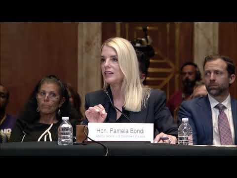 Capito Questions Attorney General Pam Bondi During Appropriations Hearing