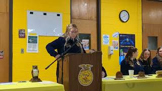 2024 North Moore FFA Senior Officer Recognition