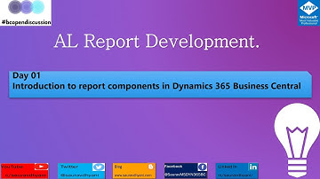 Day 1 - Introduction to Report Components in Msdyn365bc.