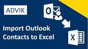 How to Export Outlook Contacts to Excel Spreadsheet?
