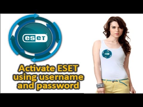 How to activate ESET NOD32 / Smart Security using username and password