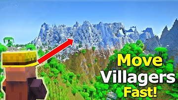 Transport Villagers FAST in Minecraft 1.21! (How to Move Villagers) | NO BOATS!