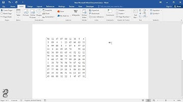 How to create a matrix larger than 3x3 in Word