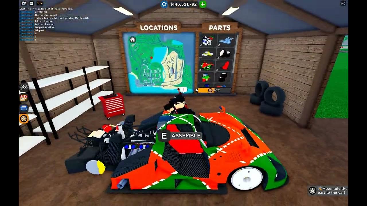 MAZDA 787b in CAR DEALERSHIP TYCOON! (Barn Hunt guide + Code) YouTube